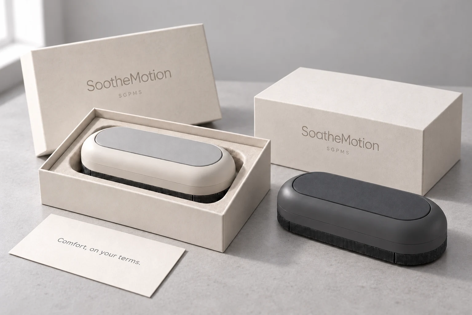 Ivory packaging concept shared by both device colours